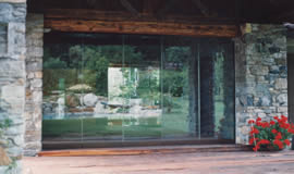 chiusura patio in legno